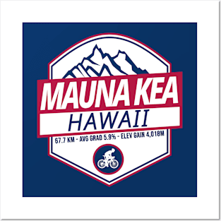 Mauna Kea Cycling in Hawaii Posters and Art